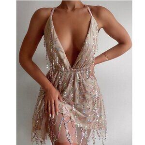 FLOATING Sequin Mini Dress